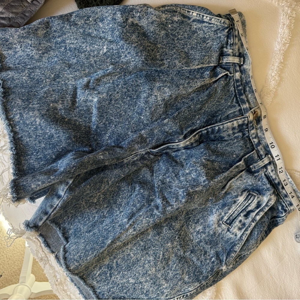 Dockers Blue Jean Shorts Relaxed Fit High-Waisted